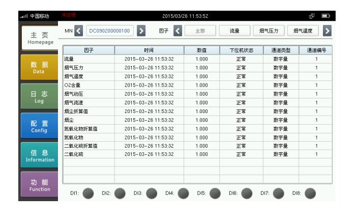 數(shù)采儀人機界面